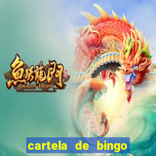 cartela de bingo pra imprimir